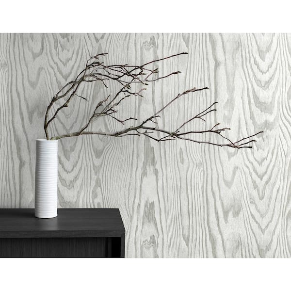 Fog Nina Faux Paper Unpasted Wallpaper Roll (56 sq. ft.)