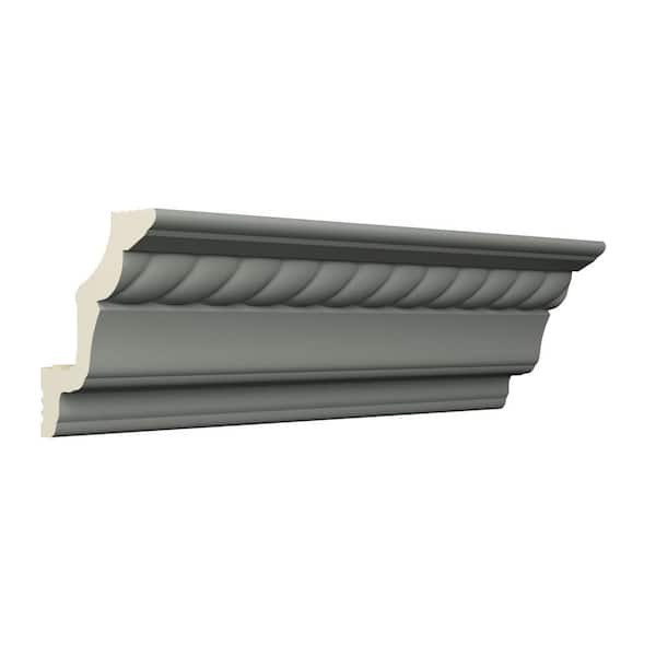 Ekena Millwork Freya 2.75 in. D x 4.125 in. W x 96 in. L Polyurethane Crown Moulding