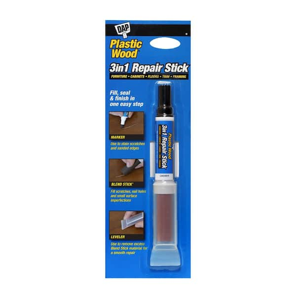 DAP 3-in-1 Plastic Wood 0.4 oz. Repair Stick Wood Marker Cherry (6