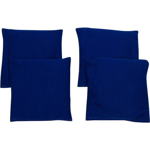 Trademark Innovations 6 in. Blue Starter Set Cornhole Bean Bags (4-Set)