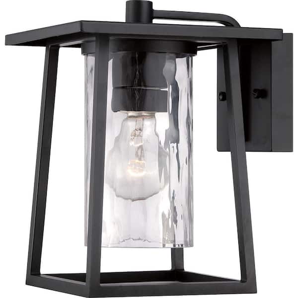 Quoizel Lodge 1-Light Black Outdoor Wall Lantern Sconce