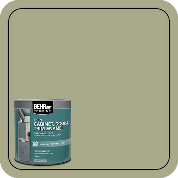 1 qt. #S360-4 Meditation Time Satin Enamel Interior/Exterior Cabinet, Door & Trim Paint
