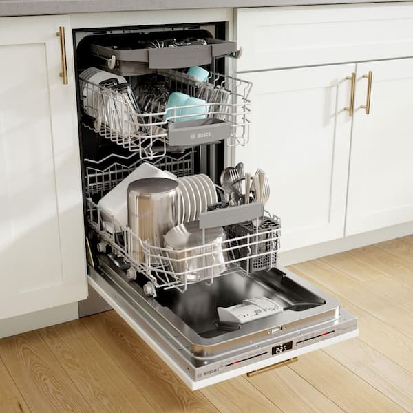 Bosch 800 Series 18 ADA Compact Top Control Dishwasher in