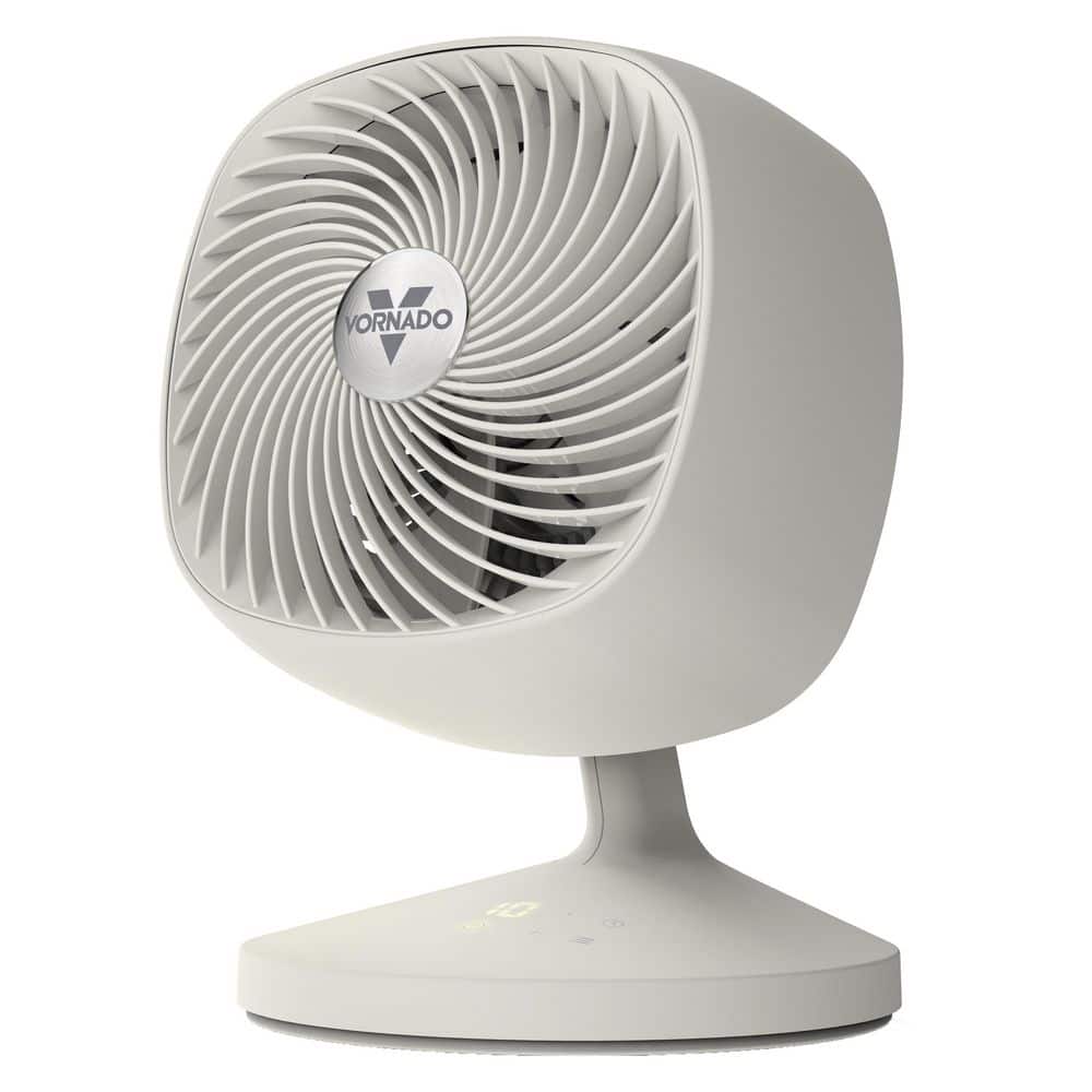 Movio 6 6.25 in. 10 Fan Speeds Desk Fan in White with Oscillation, Timer, Remote, DC Motor price history on PriceWatchPro