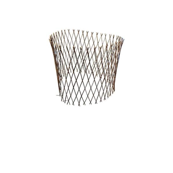 48 in. H Circular Willow Lattice Trellis Fence