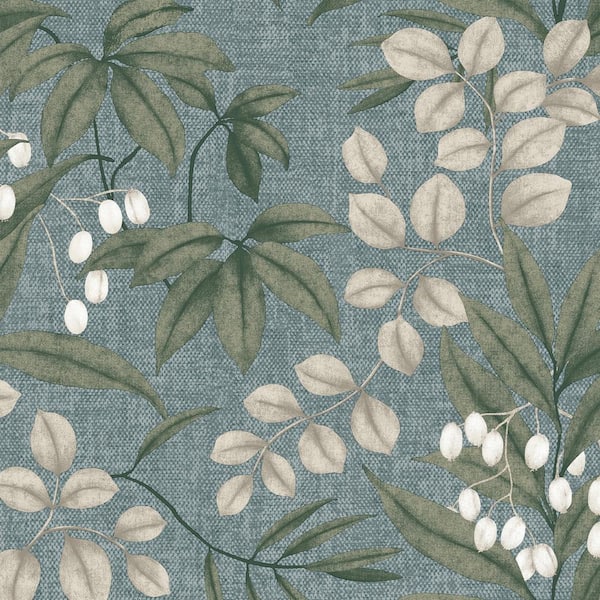 Persephone Duck Egg Blue Wallpaper Sample