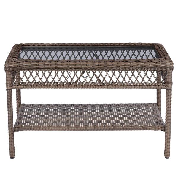 Reviews for StyleWell Mix and Match Wicker Outdoor Patio Coffee Table