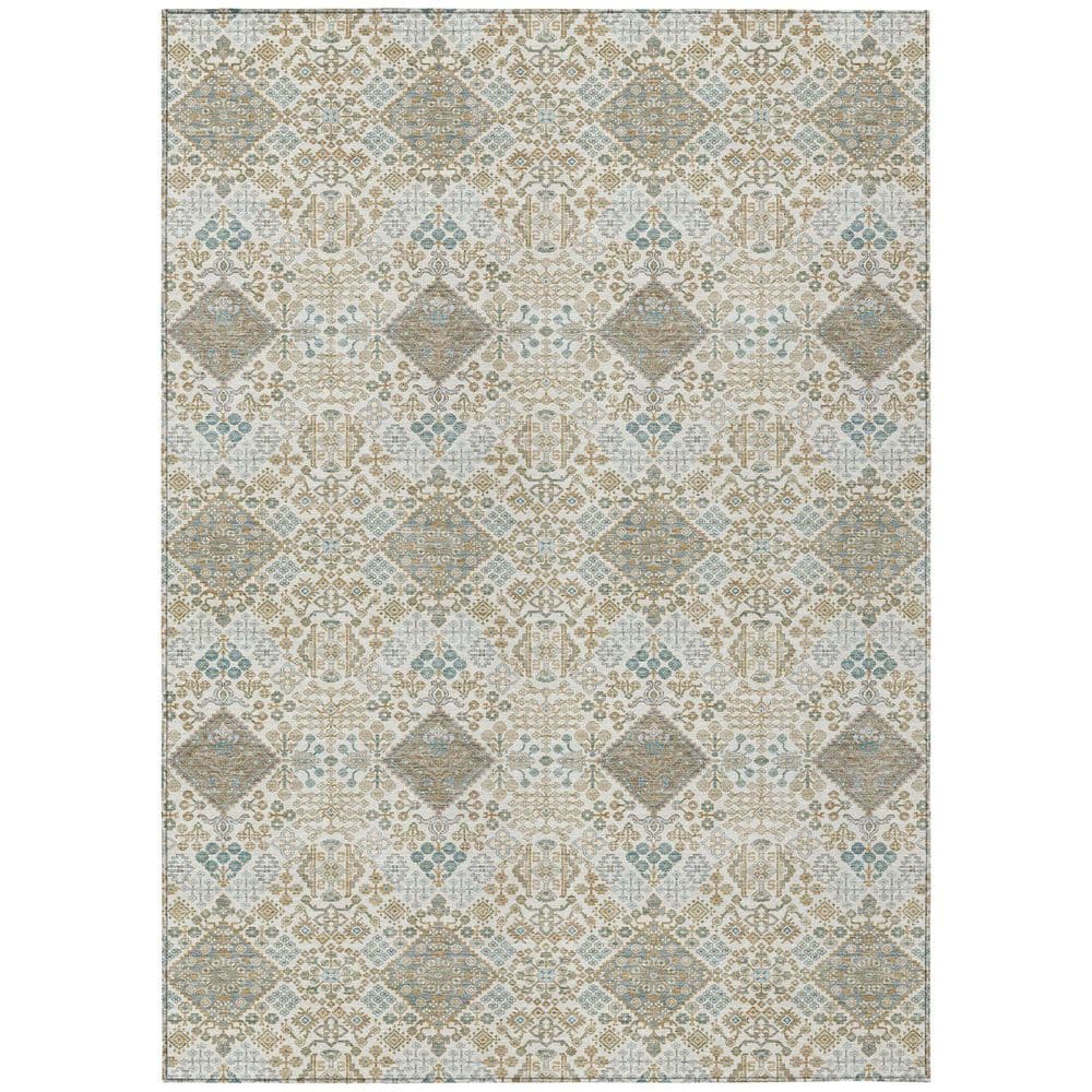 Chantille Machine Washable Indoor/Outdoor Abstract ACN2477 Ivory 3 ft. x 5 ft. Area Rug price history on PriceWatchPro
