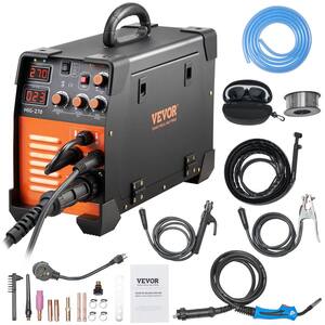 3 In 1 MIG MMA TIG Welder 270 Ampmp 110/220-Volt Welding Machine Combo 110V/220V with LCD Digital Display IGBT Inverter