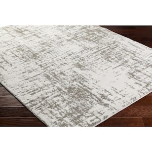 Osaka Gray/White Abstract 5 ft. x 7 ft. Indoor Area Rug