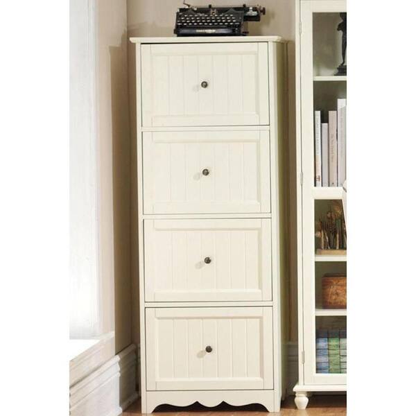 Home Decorators Collection 21 in. W Southport Ivory 4-Drawer Horizontal File Cabinet