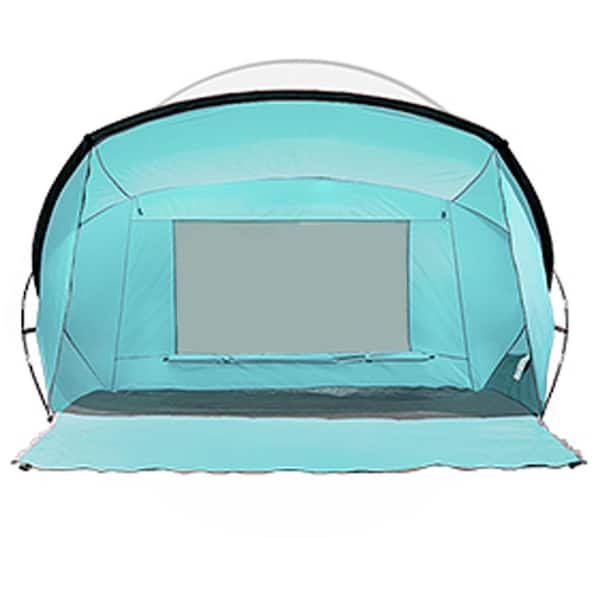 6 ft. x 6 ft. Green Beach Tent for 3-4 Person with UPF 50 plus UV Protection