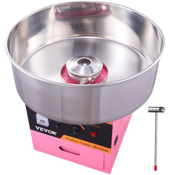 VEVOR Electric Cotton Candy Machine 1000 W Commercial Floss Maker with Stainless Steel Bowl, Sugar Scoop and Drawer