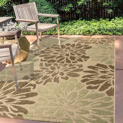 Green 9 X 12 Outdoor Rugs The Home Depot - Reversible Patio Mats 9×12