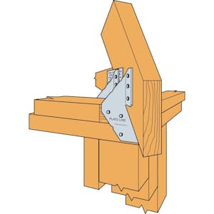 HCP 18-Gauge Galvanized Hip Corner Plate for 2x Lumber