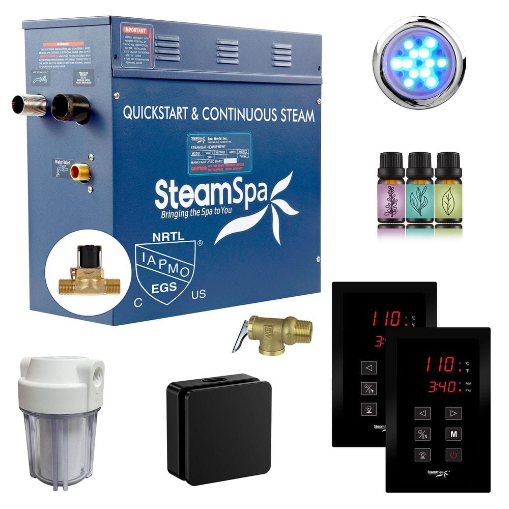 SteamSpa Royal Series 4500-Watt Steam Generator with Continuous Steam ...