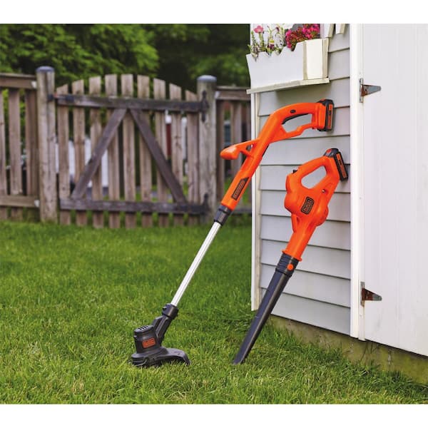 BLACK+DECKER 20V MAX Cordless Battery Powered 2-in-1 String Trimmer & Lawn  Edger Kit with (1) 2.5Ah Battery & Charger LST522 - The Home Depot