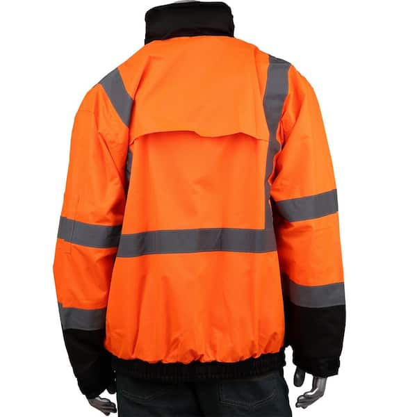 PIP Men's Medium Hi Vis ANSI Type R Class-3 Rip Stop Premium Plus