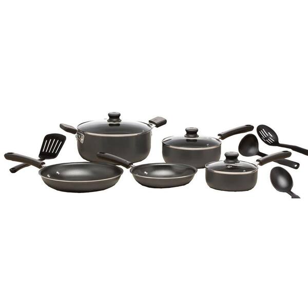 WearEver Admiration 12-Piece Gray Cookware Set with Lids