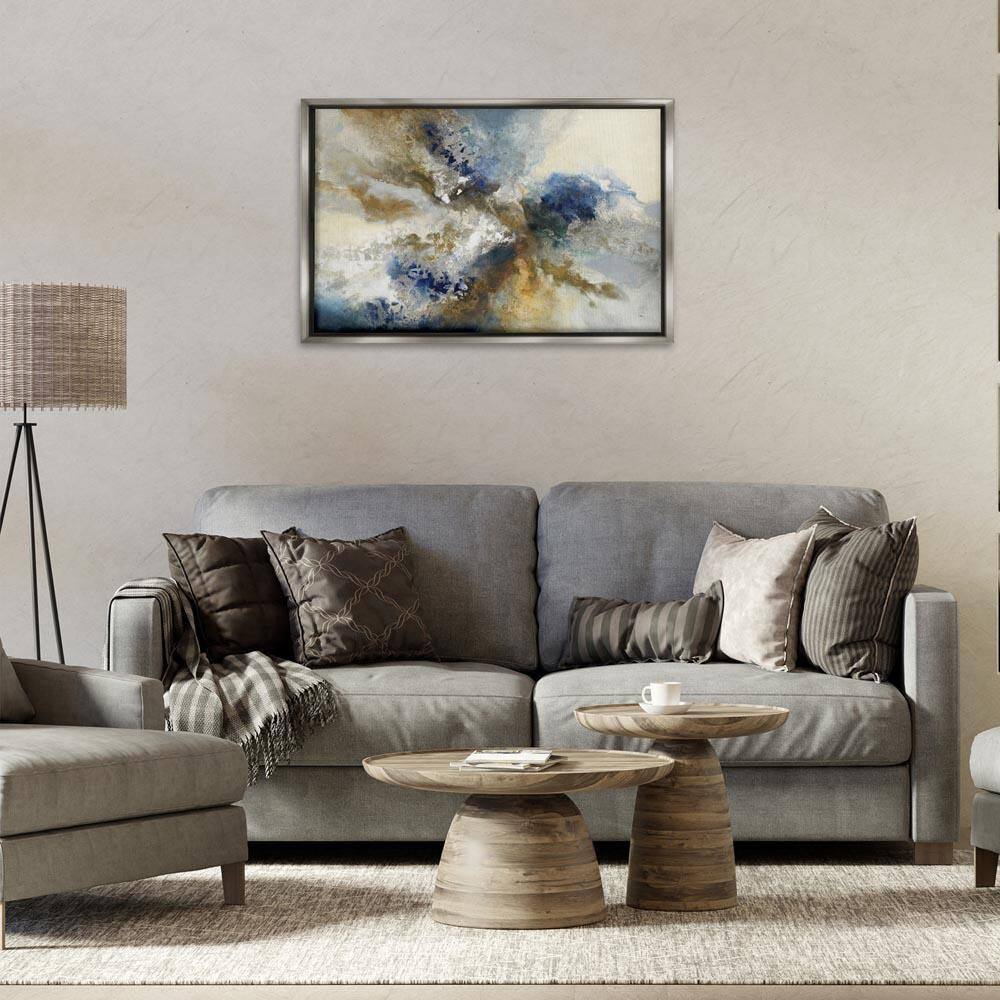 Expressive Neutral Distortion by K. Nari Gray Floater Frame Abstract Graphic Art Print 21 in. x 31 in. price history on PriceWatchPro