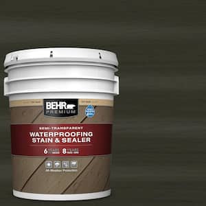 5 gal. #ST-108 Forest Semi-Transparent Waterproofing Exterior Wood Stain and Sealer