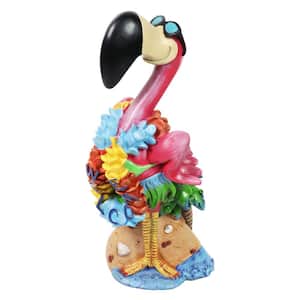 Beach Flamingo Garden Statue