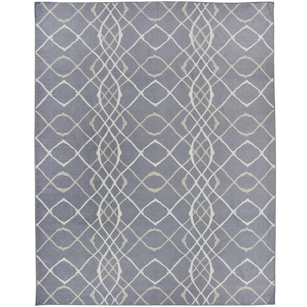 Ruggable Washable Amara Grey 8 ft. x 10 ft. Stain Resistant Area Rug