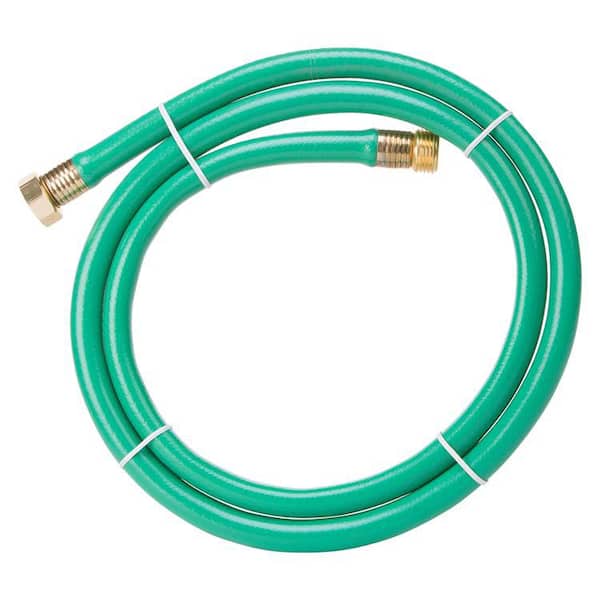 Petite Solution4Patio Expert in Garden Creation NA Solution4Patio 5/8 in. x 6 ft. Short Garden Hose, No Leaking, Green Lead-In Hose Male/Female Solid