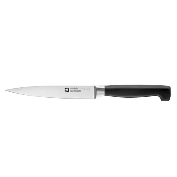 Four Star 5 in. Stainless Steel blade full tang Utility Knife Chef's knife Plastic handle