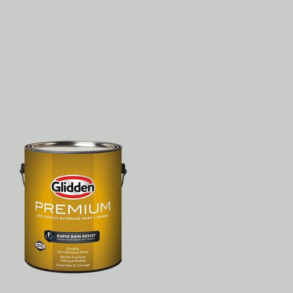 Glidden Premium 1 gal. PPG0994-2 Pittsburgh Gray Satin Exterior