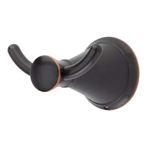 Saxton Double Robe Hook in Tuscan Bronze