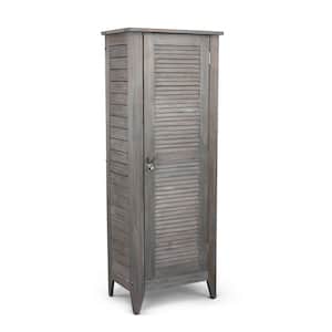 Maho 24 in. W x 15.75 in. D x 64 in. H French Grey Storage Cabinet