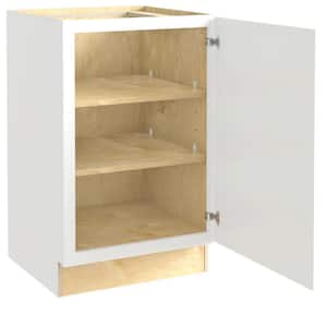 Grayson Pacific White Painted Plywood Shaker Assembled Base Kitchen Cabinet FH Sft Cls R 21 in W x 24 in D x 34.5 in H