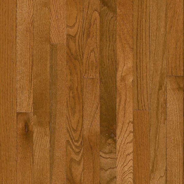 Bruce Plano Oak Gunstock .75 in. Thick x 2.25 in. Width x Varying Length Solid Hardwood Flooring (20 sqft per case)