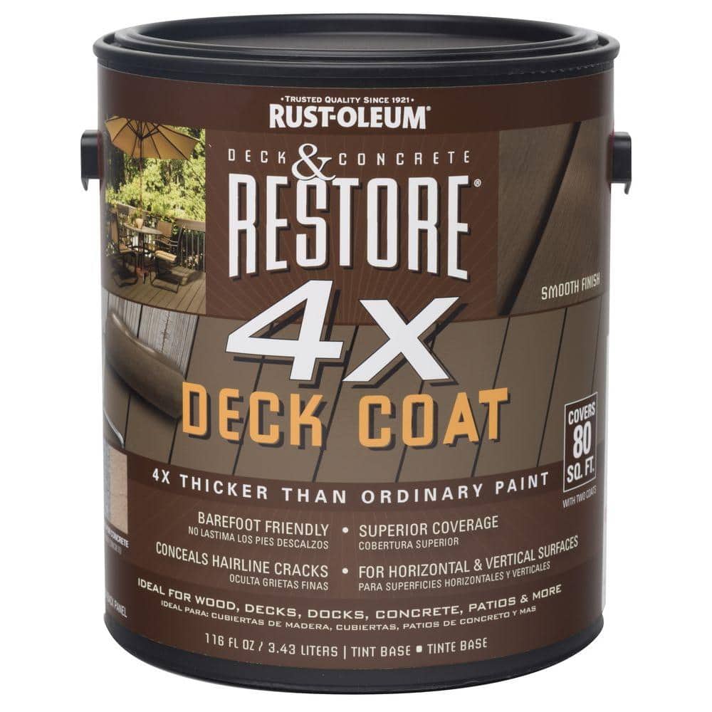Reviews for Rust-Oleum Restore 1 gal. 4X Deck Coat | Pg 1 - The Home Depot