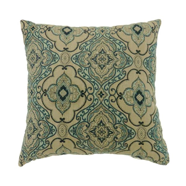 William's Home Furnishing Lea Multicolored Floral Polyester 22 in. x 22 in. Throw Pillow (Set of 2)