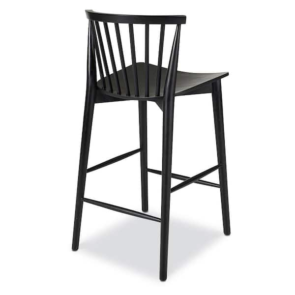 Afia woven discount counter stool black