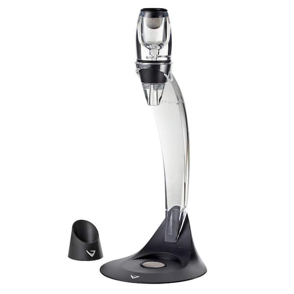 VINTURI V1071 Deluxe Essential Red Pourer and Decanter Tower Stand Set