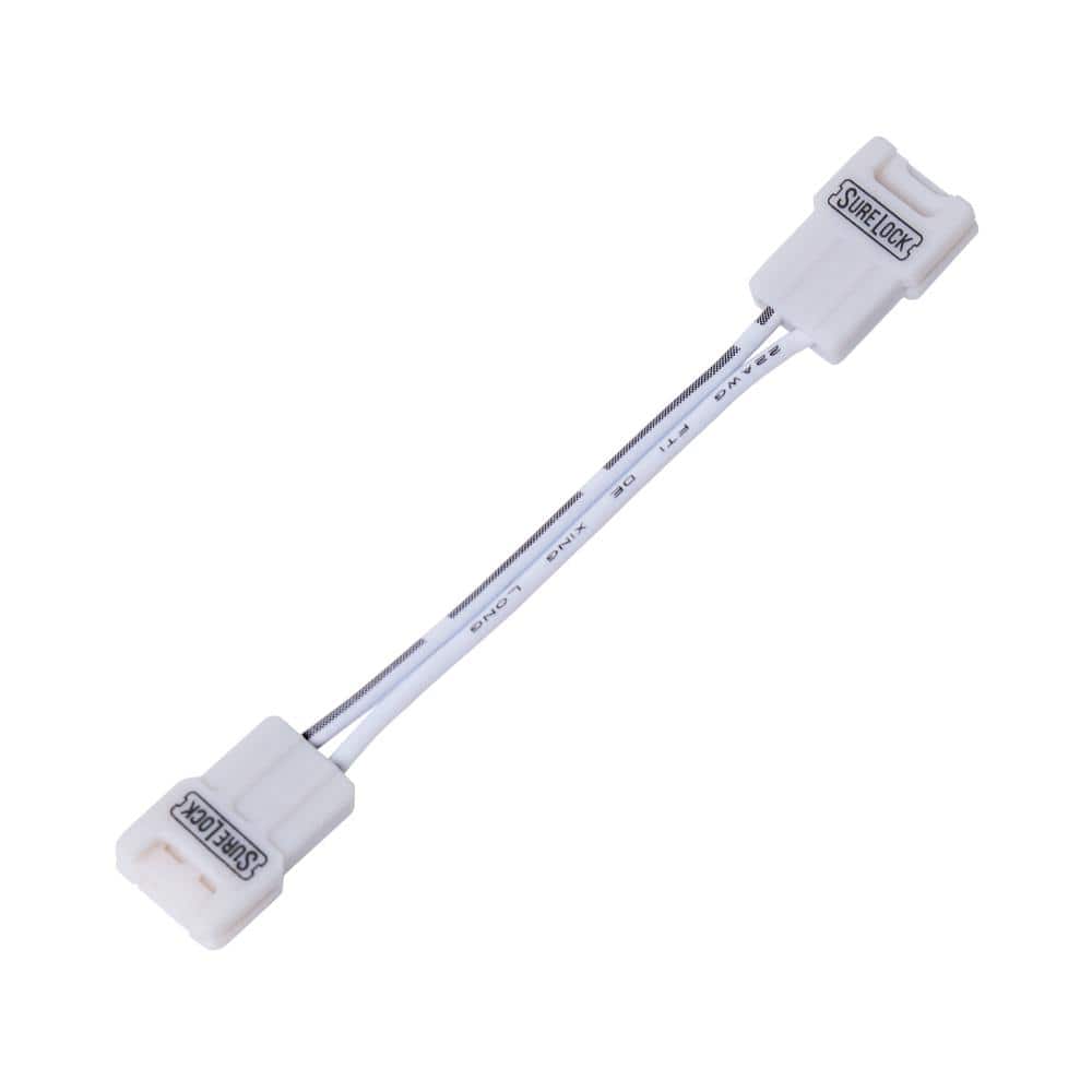 SureLock White LED Tape Light Corner Connector, 6 Pack
