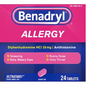 Antihistamine, Tablet, Allergy, 24 Tablets