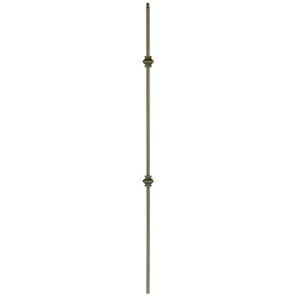 44 in. x 1/2 in. Flat Black Double Knuckle Hollow Iron Baluster price history on PriceWatchPro
