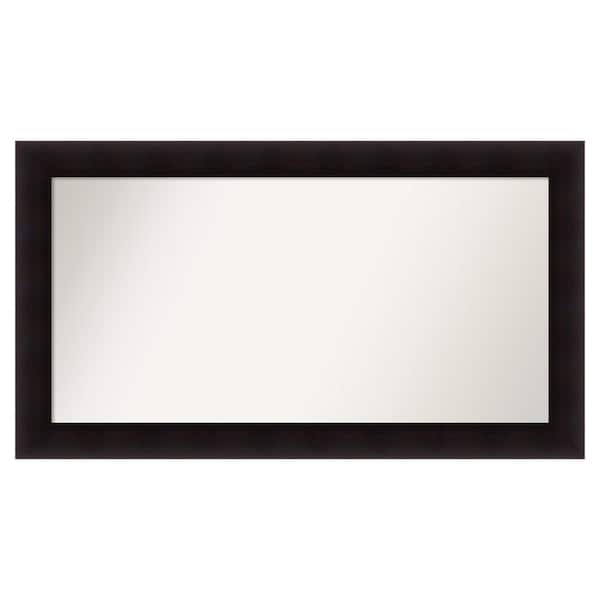 Amanti Art Portico Espresso 47.75 in. x 26.75 in. Custom Non-Beveled Wood Framed Batthroom Vanity Wall Mirror