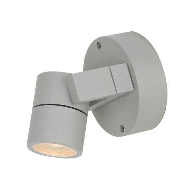 Access Lighting 1-Light Satin Outdoor Spotlight with Clear Glass