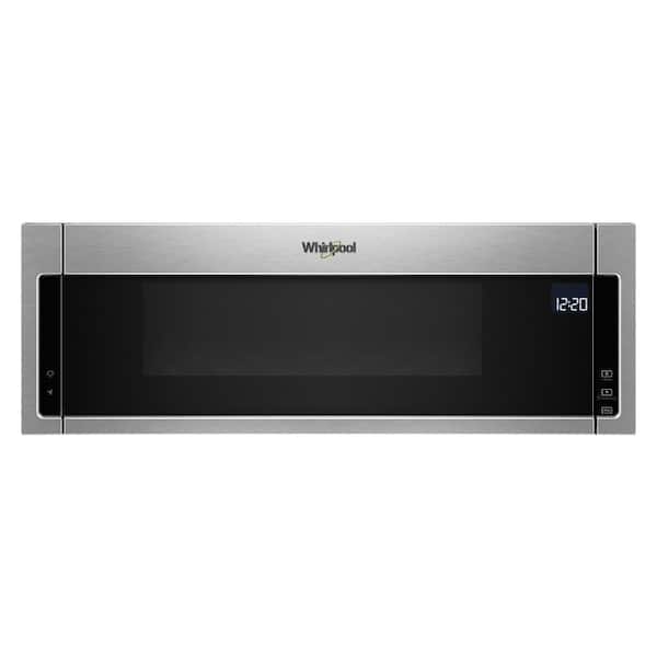 Whirlpool 1.1 cu. ft. Over the Range Low Profile Microwave Hood Combination in Fingerprint Resistant Stainless Steel