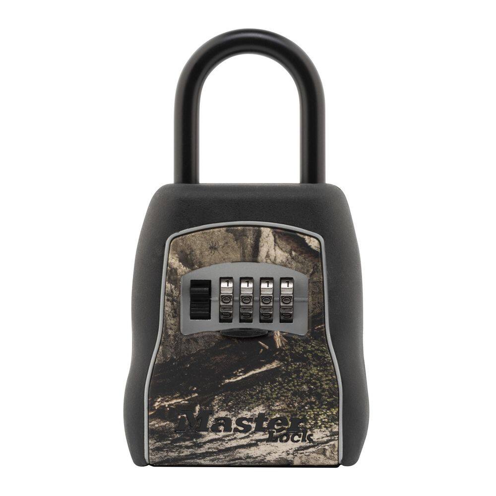 Master Lock Lock Box, Resettable Combination Dials, Mossy Oak Country