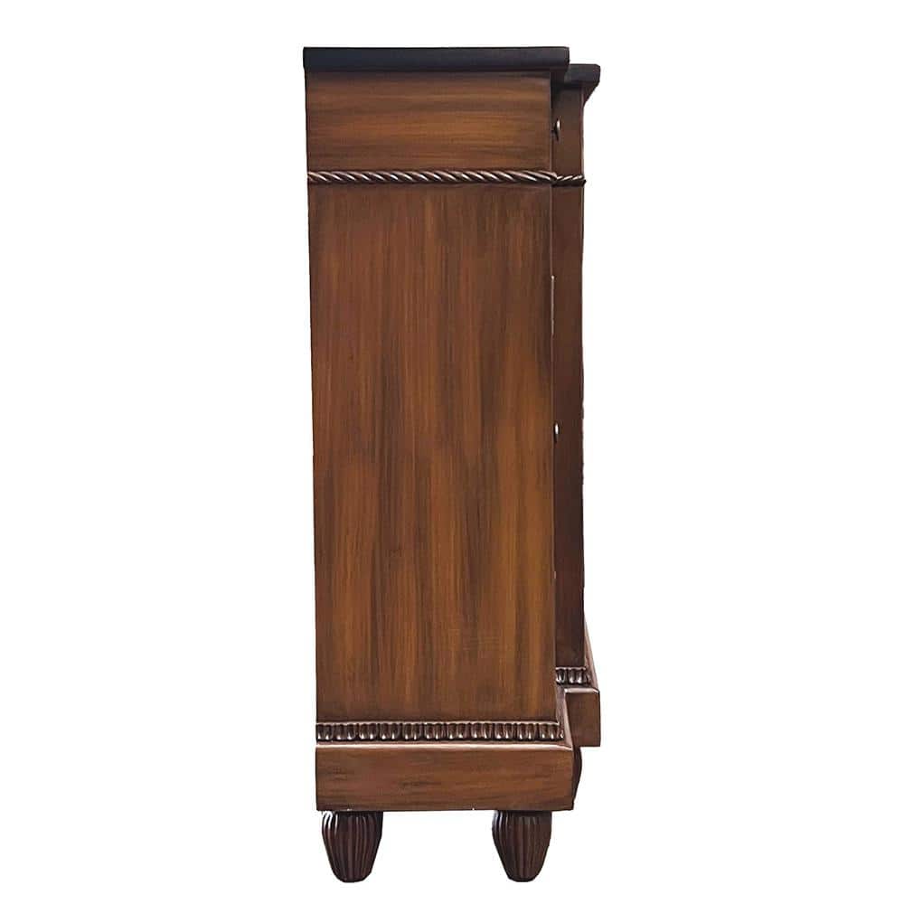 Vidi Oak and Antique Bronze 45'' Console Table with Storage