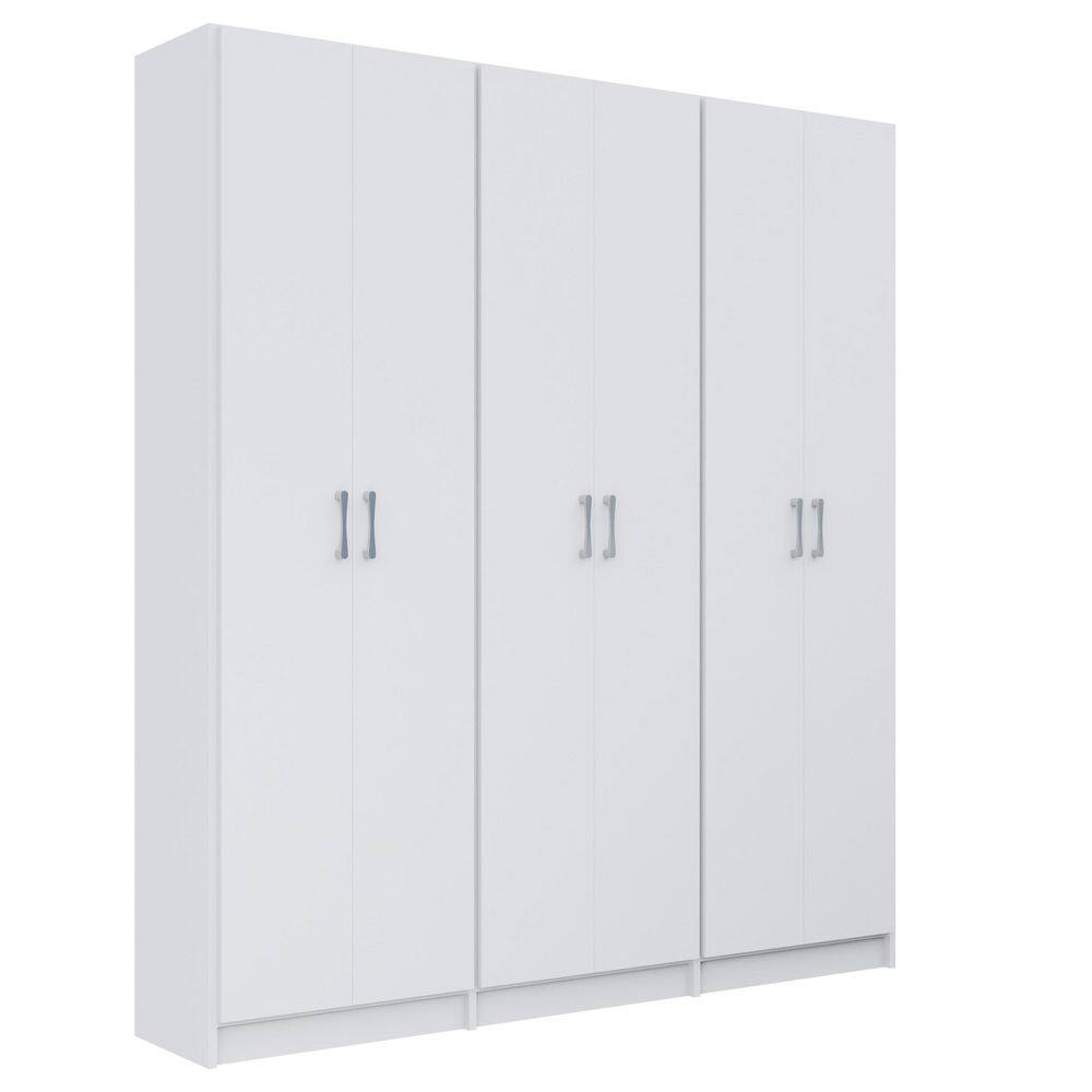 Alto Collection 55.5 in W White Wall Mounted 3-Shelf Towers w Full Doors Wood Closet System price history on PriceWatchPro
