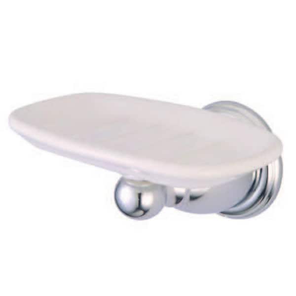 Kingston Brass Heritage Wall Mount Soap Dishes and Dispensers in Polished Chrome