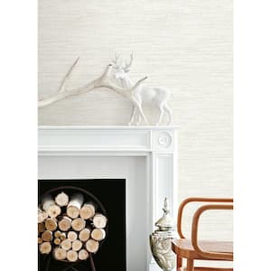 Solitude White Distressed Texture Wallpaper Sample