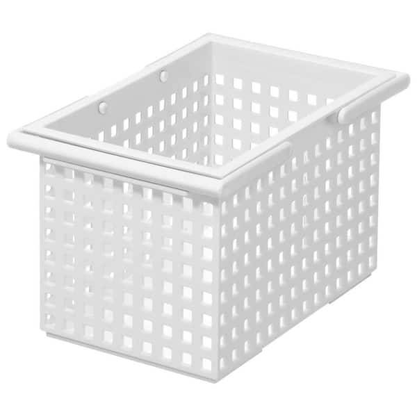 Like-it 1.8 Gal. Stacking Plastic Organizer Storage Tote in White (6-Pack)